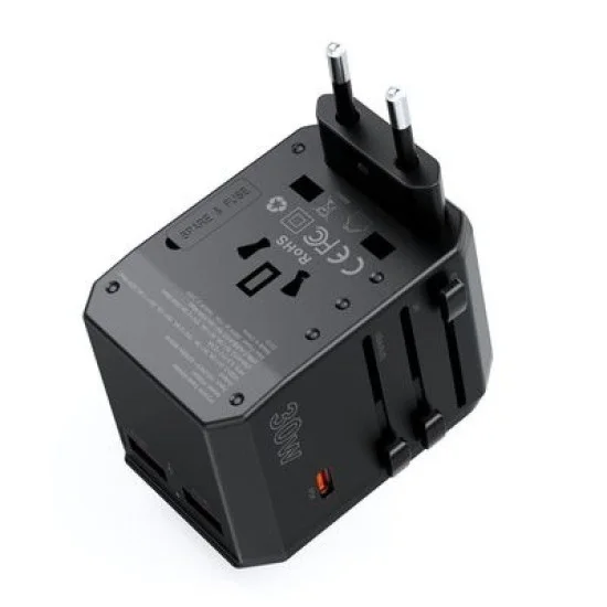 Chotech Pd30W C+2A Travel Wall Charger Black